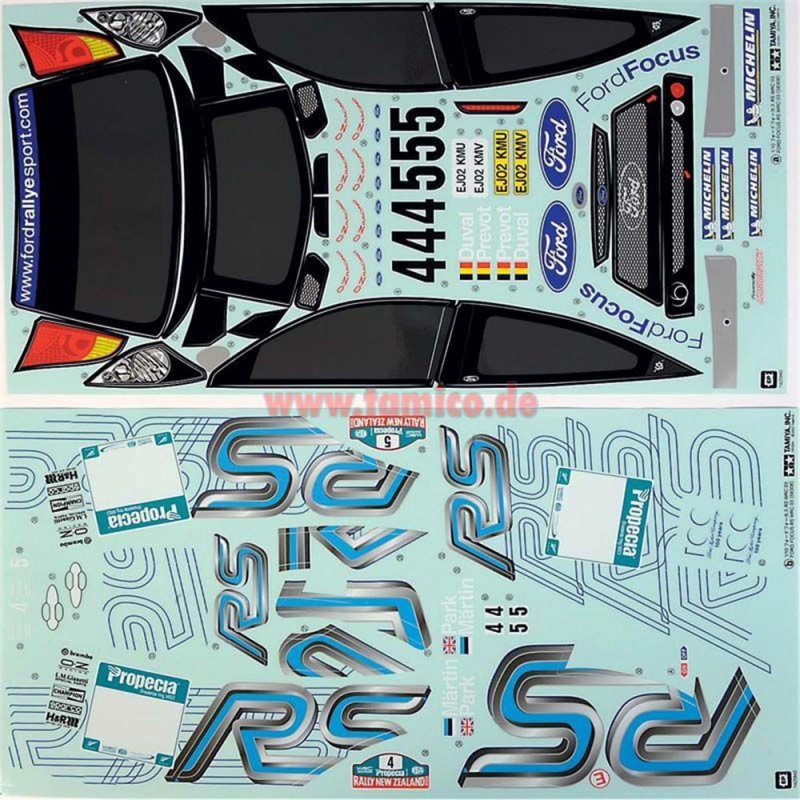 Ford focus wrc aufkleber #7