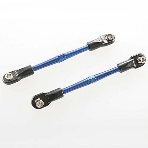 Traxxas 3139A Turnbuckles, aluminum (blue-anodized), toe links, 59mm (2) (assembled w/ rod ends & hollow balls) (requires 5mm aluminum wrench #5477)