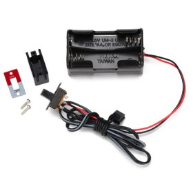 Traxxas 3170X Battery holder, 4-cell/ on-off switch