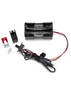 Traxxas 3170X Battery holder, 4-cell/ on-off switch