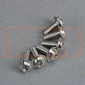 Traxxas 3185 Motor screws (3x8mm washerhead machine) (6)