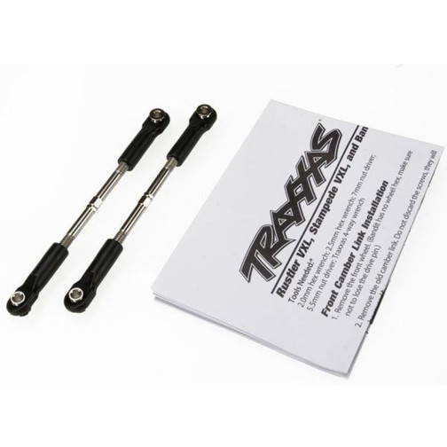Traxxas 3645 Turnbuckles, toe link, 61mm (96mm center to center) (2) (assembled with rod ends and hollow balls) (fits Stampede)