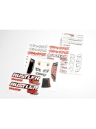 Traxxas 3713R Decal sheets, Rustler VXL