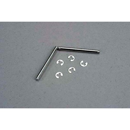 Traxxas 3740 Suspension pins,  2.5x29mm (king pins) w/ e-clips (2) (strengthens caster blocks)