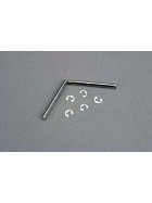 Traxxas 3740 Suspension pins,  2.5x29mm (king pins) w/ e-clips (2) (strengthens caster blocks)