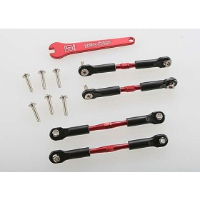 Traxxas 3741X Turnbuckles, aluminum (red-anodized),...