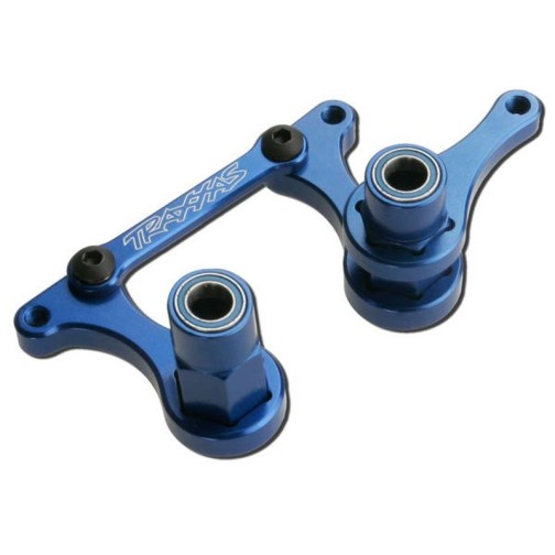 Traxxas 3743A Steering bellcranks, drag link (blue-anodized 6061-T6 aluminum)/ 5x8mm ball bearings (4)/ hardware (assembled)