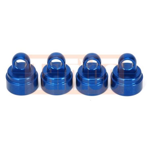 Traxxas 3767A Shock caps, aluminum (blue-anodized) (4) (fits all Ultra Shocks)