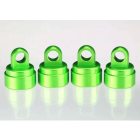 Traxxas 3767G Shock caps, aluminum (green-anodized) (4)...
