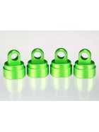 Traxxas 3767G Shock caps, aluminum (green-anodized) (4) (fits all Ultra Shocks)