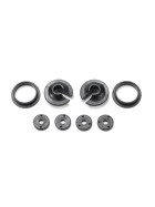 Traxxas 3768 Spring retainers, upper & lower (2)/ piston head set (2-hole (2)/ 3-hole (2))