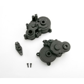 Traxxas 3991X Gearbox halves (front & rear)/ shift...