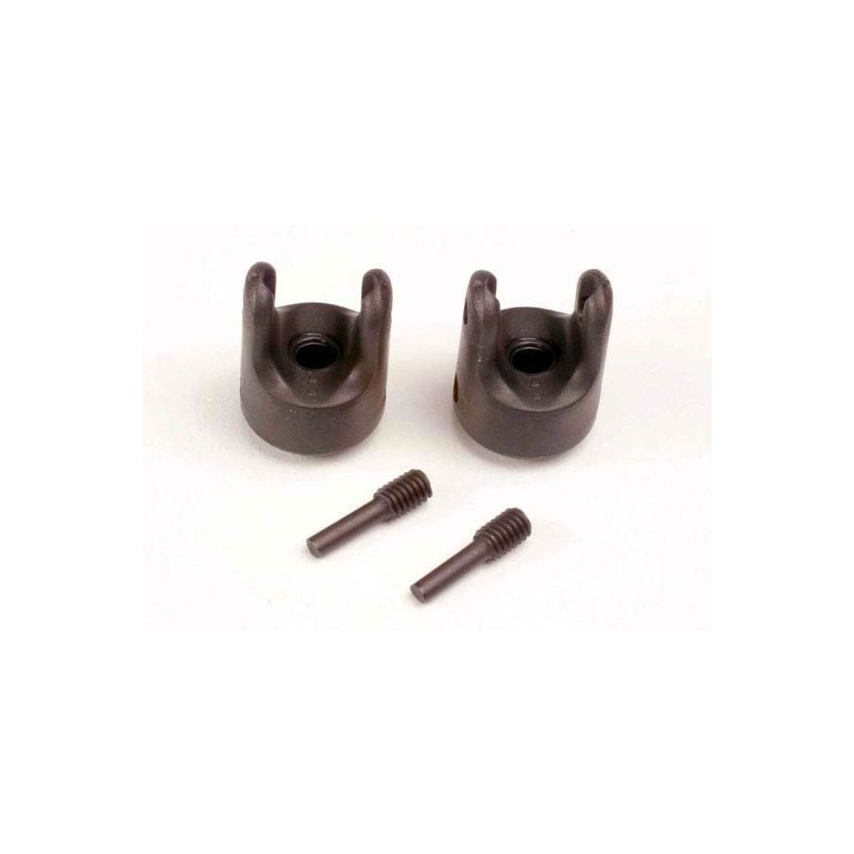 Запчасти привода. Traxxas Revo Yokes, Differential and transmission (2)/ 4x15mm Screw Pins (2). Вилка приводная к дифференциалу. Чашка привода автомобиля. 00-04928-SX.