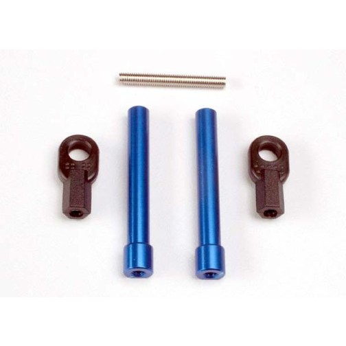 Traxxas 4944 Bellcrank posts, aluminum (2)/ steering link threaded rod (3x25mm)/ long rod ends (2)