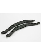Traxxas 4963 Chassis braces, lower (black) (for long wheelbase chassis) (2)