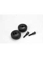Traxxas 4976 Wheels (4)/ mounting screws (2) (for standard wheelie bar)