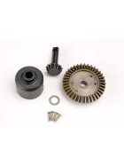 Traxxas 4981 Ring gear, 37-T/ 13-T pinion/ diff carrier/6x10x0.5mm PTFE-coated washer (1)/ 2x8mm countersunk machine screws (4)