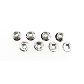 Traxxas 5147X Nuts, 5mm flanged nylon locking (steel,...
