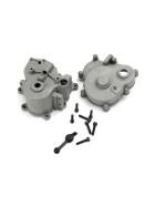 Traxxas 5181 Gearbox halves (front & rear)/ rubber access plug/ shift detent ball/ spring/ 4mm GS/ shift shaft seal, glued