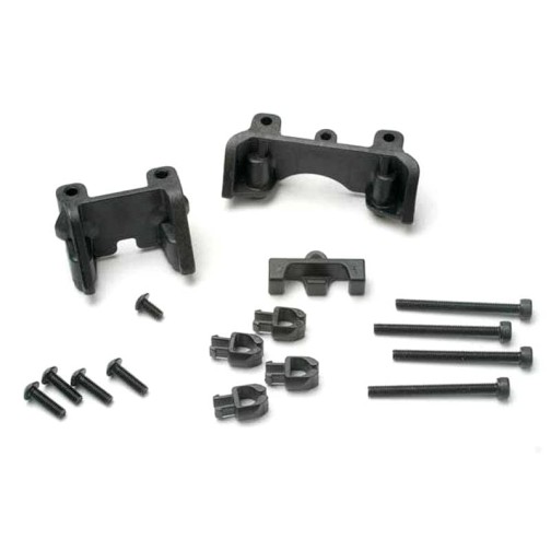 Traxxas 5317 Shock mounts (front & rear)/ wire clip (1)/ chassis wire clips (4)/ 3x32mm CS (4)/ 3x6mm BCS (1)