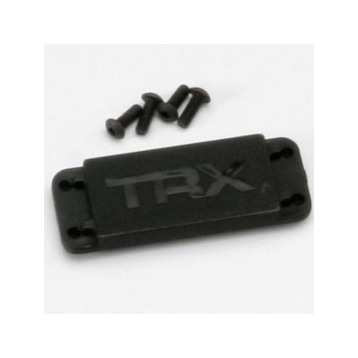 Traxxas 5326X Cover plate, steering servo/ 3x8 BCS (4)