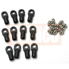 Traxxas 5347 Rod ends, Revo (large) with hollow balls (12)