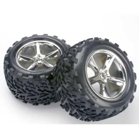 Traxxas 5374 Tires & wheels, assembled, glued (Gemini...
