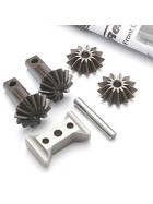 Traxxas 5382X Gear set, differential (output gears (2)/ spider gears (2)/ spider gear shaft/ diff carrier support)