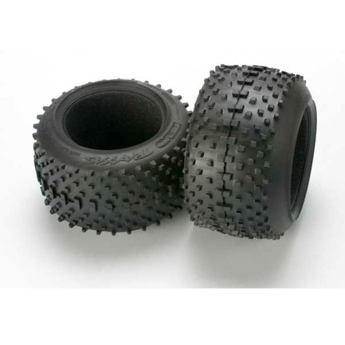 Traxxas 5470 Tires, SportTraxx racing 3.8 (soft compound, directional and asymmetrical tread design)/ foam inserts (2)