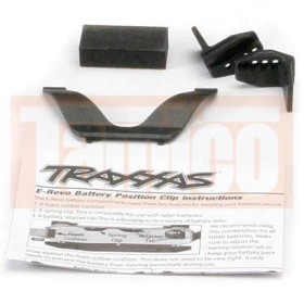Traxxas 5629 Retainer clip, battery (1)/ front clip (1)...