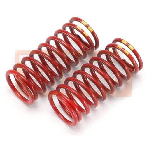 Traxxas 5648 Spring, shock (red) (long) (GTR) (4.9 rate double yellow stripe) (1 pair)