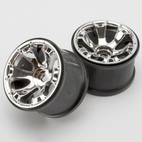 Traxxas 5671 Wheels, Geode 3.8 (chrome) (2) (use with...