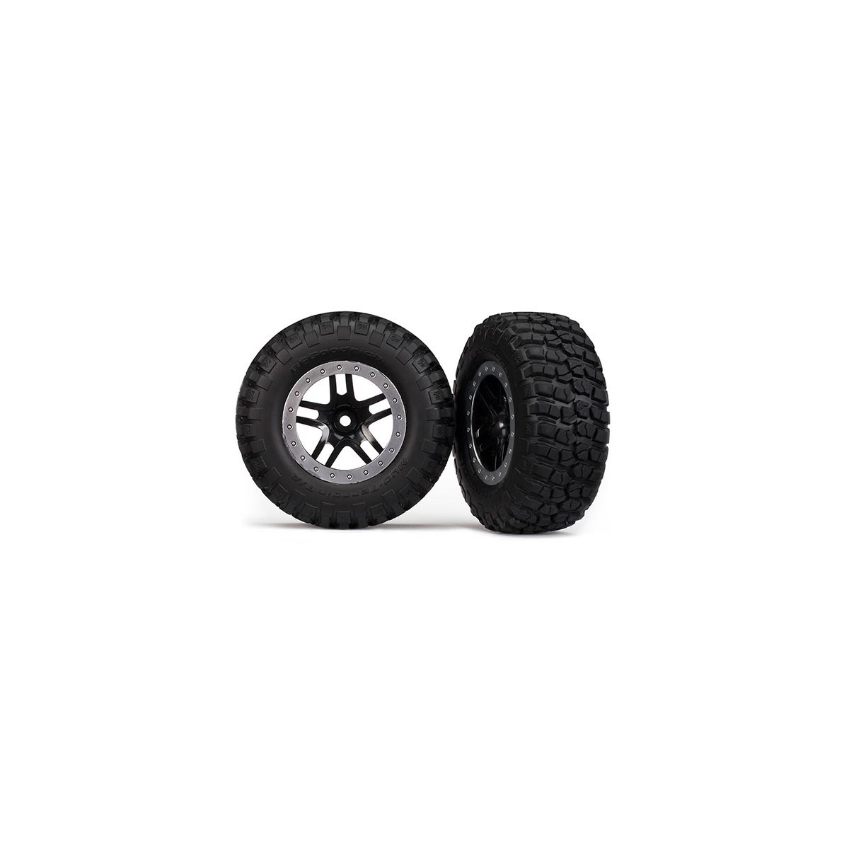 Traxxas 5883 Tires & wheels, assembled, glued (SCT...