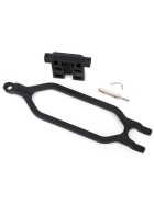 Traxxas 6727X Hold down, battery/ hold down retainer/ battery post/ angled body clip (allows for installation of taller, multi-cell batteries)