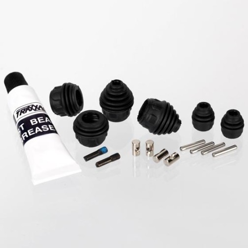 Traxxas 6757 Rebuild kit, steel-splined constant-velocity driveshafts (includes pins, dustboots, lube, and hardware)