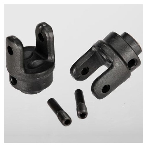 Traxxas 6828X Differential output yokes, heavy duty (2)/ screw pin (2)
