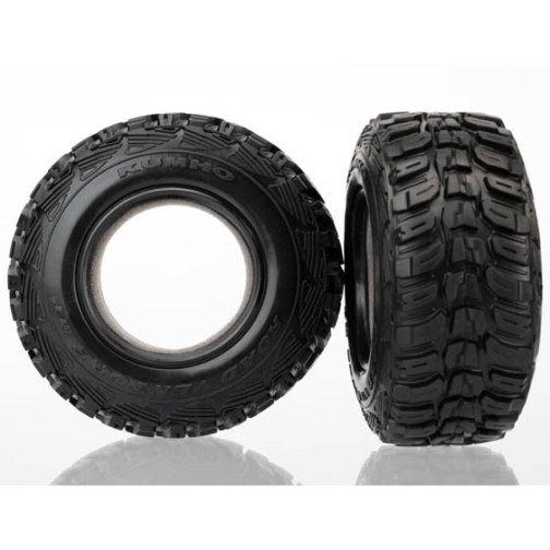 Traxxas 6870R Tires, Kumho, ultra-soft (S1 off-road racing compound) (dual profile 4.3x1.7- 2.2/3.0) (2)/ foam inserts (2)