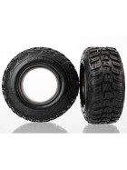 Traxxas 6870R Tires, Kumho, ultra-soft (S1 off-road racing compound) (dual profile 4.3x1.7- 2.2/3.0) (2)/ foam inserts (2)