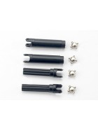 Traxxas 7150 Half shafts, left or right (internal splined half shaft (2)/external splined half shaft) (2))/ metal u-joints (4)