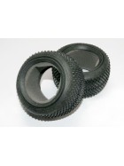 Traxxas 7173 Tires, Response Pro 2.2 (soft-compound, narrow profile, short knobby design)/ foam inserts (2)