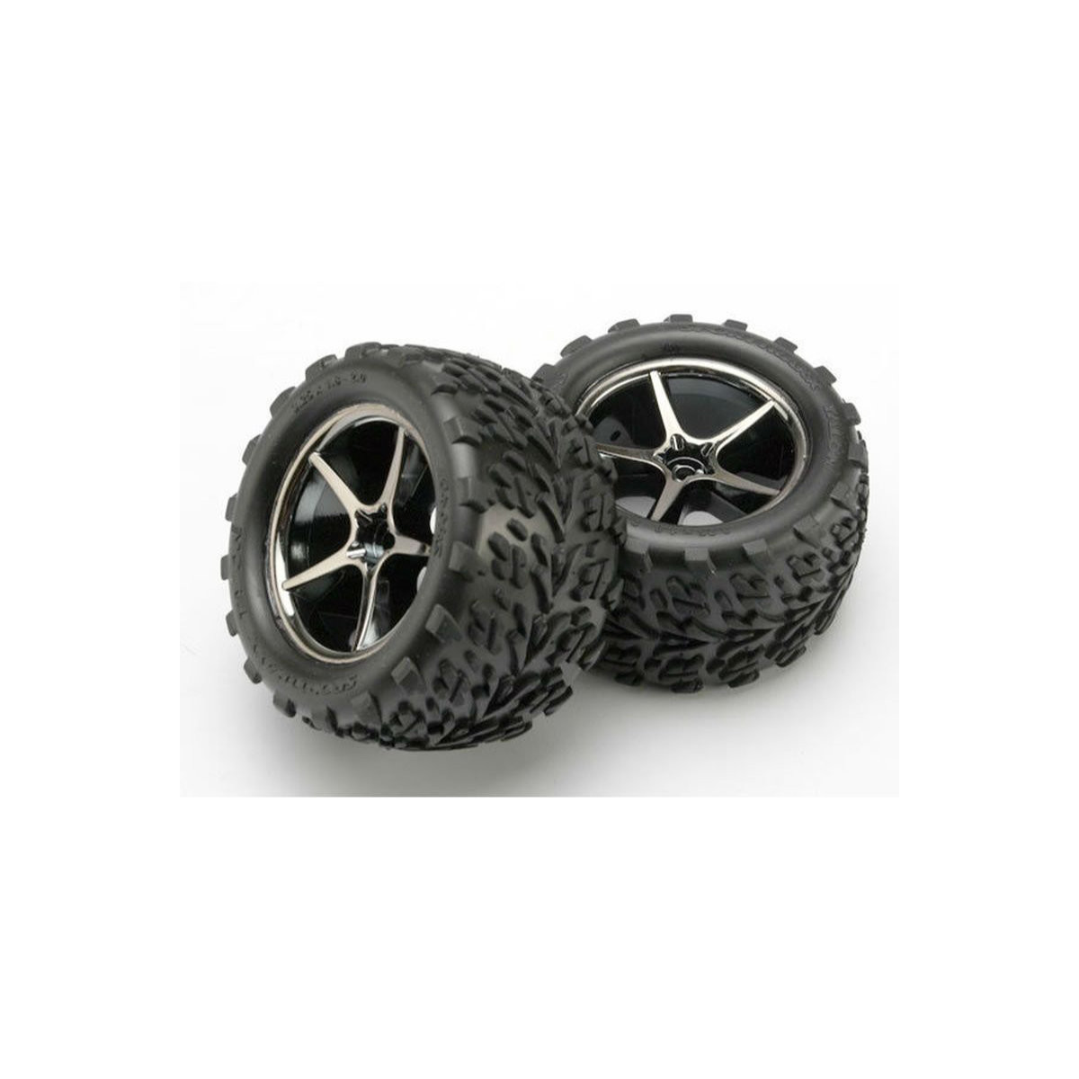 Traxxas Talon Tires On Gemini Wheels – Pre-Glued, Soft Compound, 12mm Hex For RC - View #2