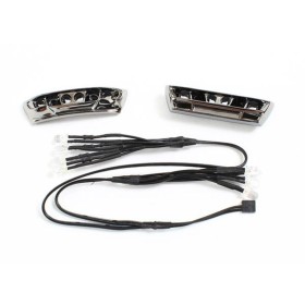 Traxxas 7186 LED lights, light harness (4 clear, 4 red)/...