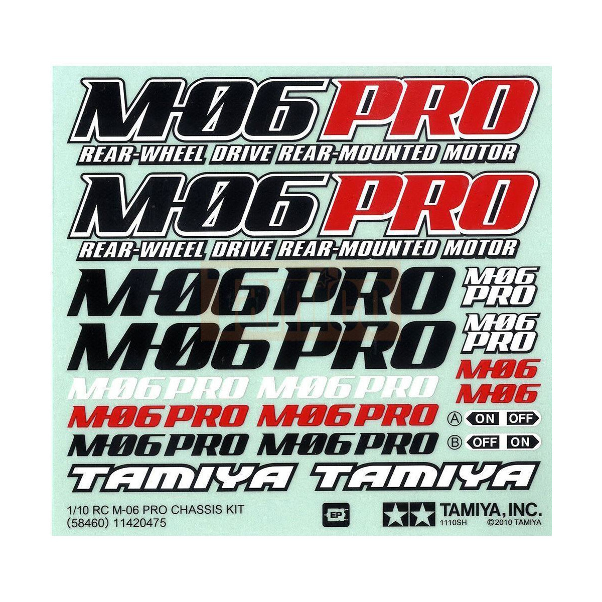 Tamiya M-06 Pro Chassis Aufkleber #11420475