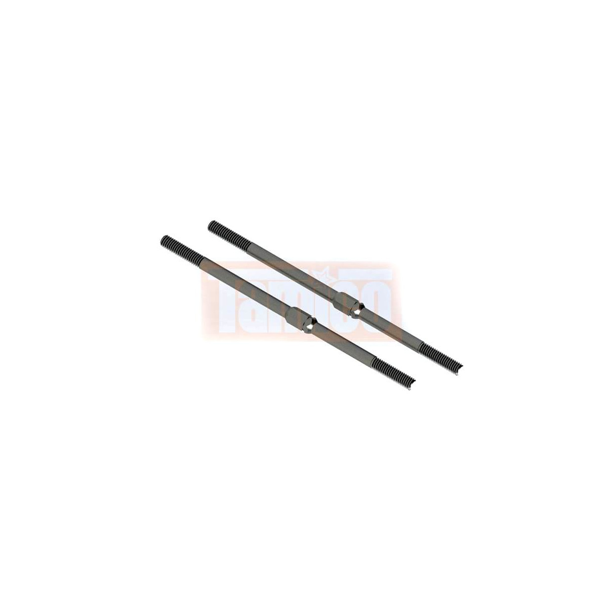 Arrma AR340071 STEEL TURNBUCKLE M4x95mm (Black) (2pcs)