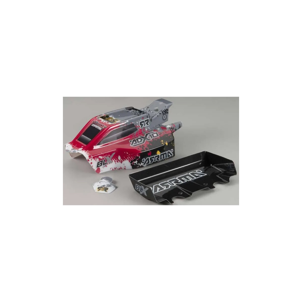Arrma AR402054 ADX-10 GRUNGE BODYSHELL AND WING (Red)