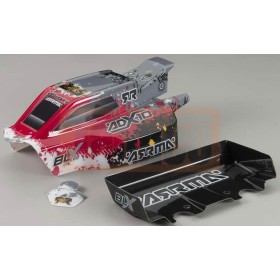 Arrma AR402054 ADX-10 GRUNGE BODYSHELL AND WING (Red) 