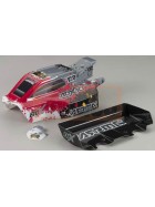 Arrma AR402054 ADX-10 GRUNGE BODYSHELL AND WING (Red) 