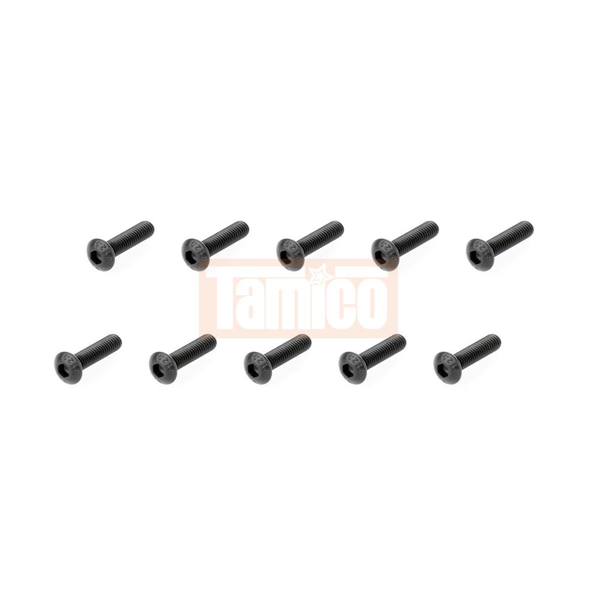 Arrma AR721312 BUTTON HEAD HEX MACHINE SCREW M3x12mm (10pcs)
