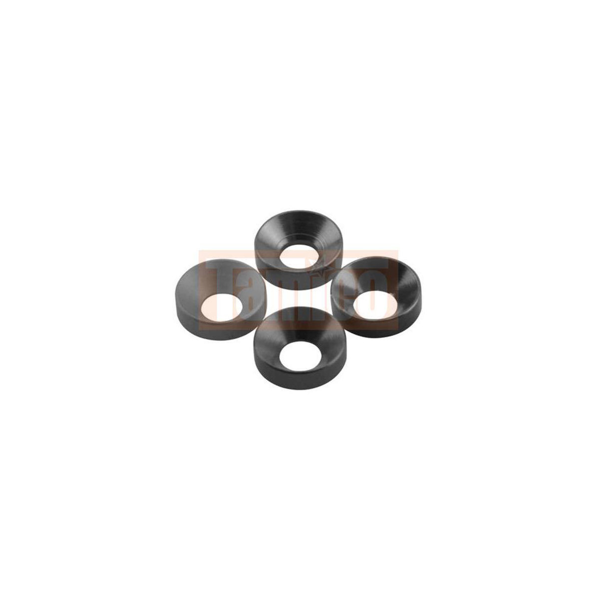 Axial AXA1105 Mulden-Unterlegscheibe 3x6.9x2mm grau (6)
