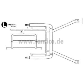 Tamiya 10115071 L-Parts (roll bar) Subaru Brat